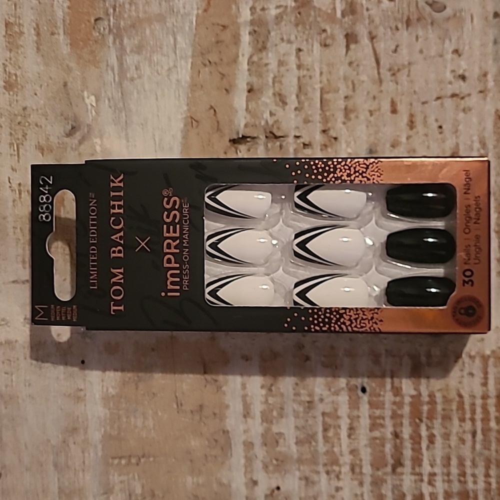 Tom Bachik Tuxedo Nights Impress Nails Limited Edition press on manicure